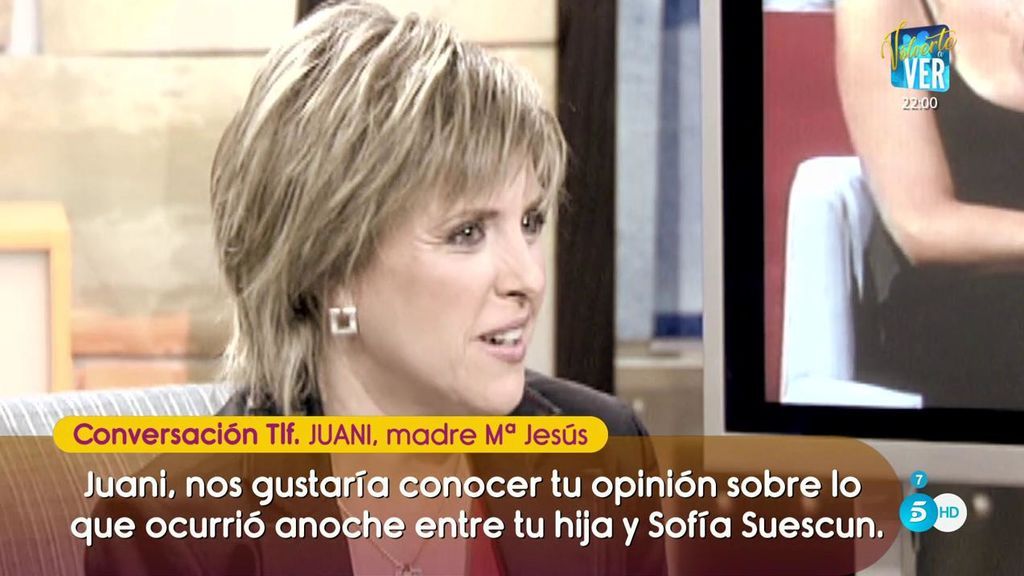 La madre de Mª Jesús Ruiz ataca a Sofía Suescun: "No he visto un ser humano con tanta maldad"