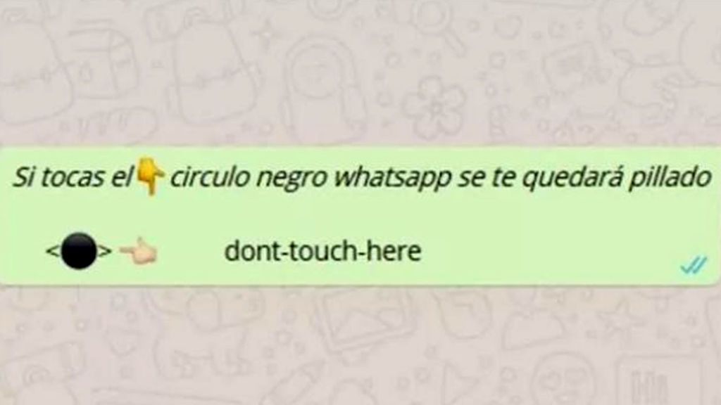 El botón Negro de WhatsApp:  No lo toques que se bloquea