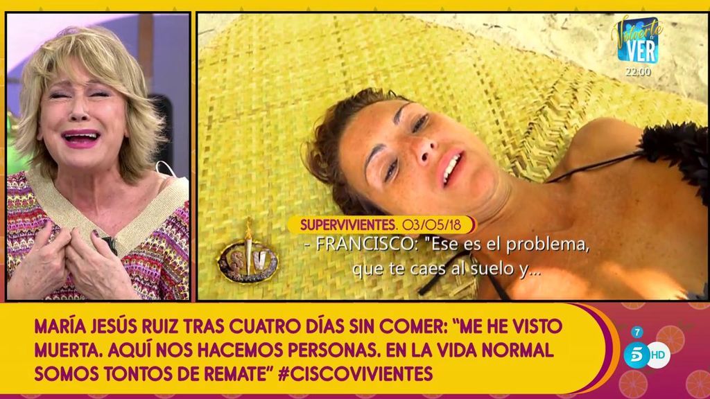 Interpretación estelar: Mila Ximénez en el papel de María Jesús Ruiz tras cuatro días sin comer