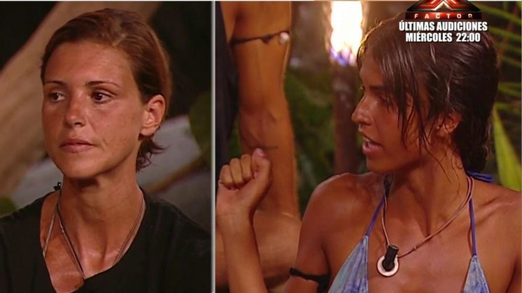 Las caras de Sofía y María Jesús durante la bronca en la palapa revelan su carácter