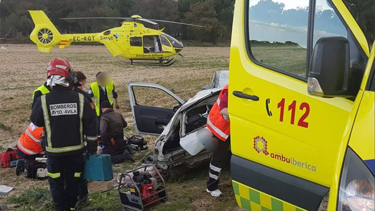 Dos muertos y dos heridos en un accidente en la A-6 a la altura de Espinosa de los Caballeros (Ávila)