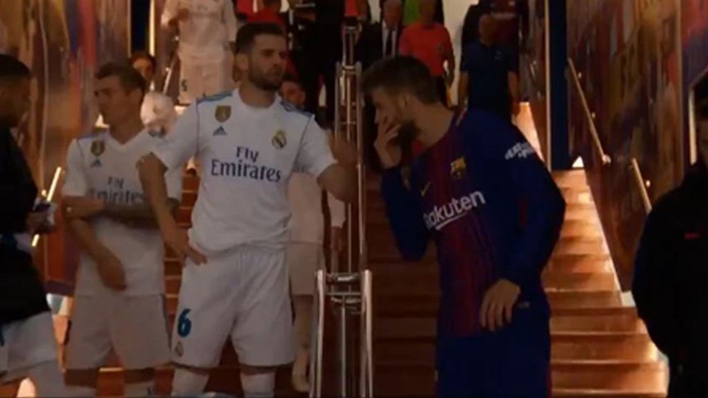 Nacho, a Piqué en el túnel de vestuarios: “¡Cómo te puedes quejar, si nos han expulsado 17 veces ya!”
