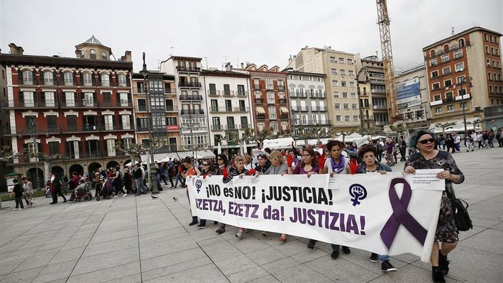 Nueva protesta contra la sentencia de 'La Manada' en Pamplona