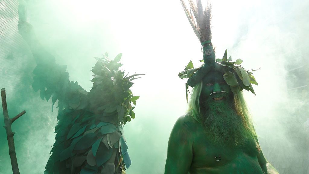 Disfrazados para el festival británico