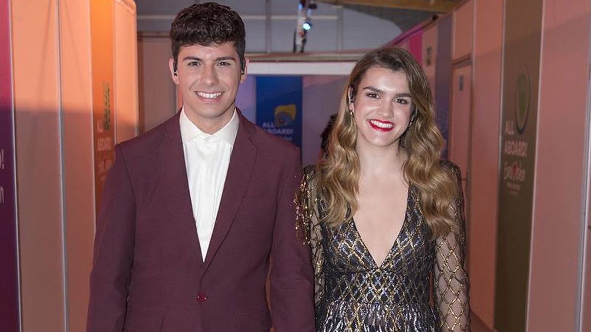 Alfred y Amaia, antes del último ensayo de la primera semifinal de Eurovisión 2018.