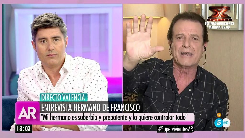 Juan Ramón: "Mi hermano Francisco me hace boicot y me roba los trabajos"