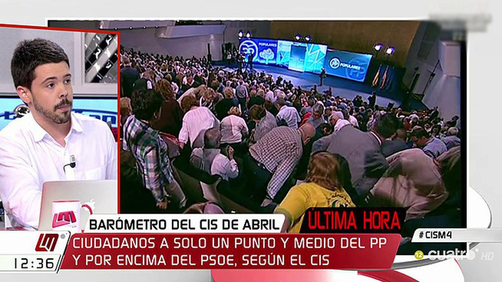 N. Corredor, sobre el CIS: "Hay un empate, la diferencia entre PP, C's y PSOE es tan pequeña que podría estar en el margen de error"