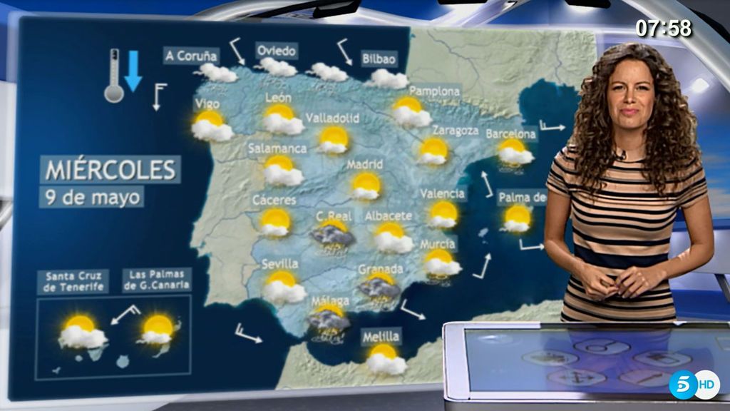 Nubes en todo el país: lluvias constantes en el norte y tormentas eléctricas en el sur