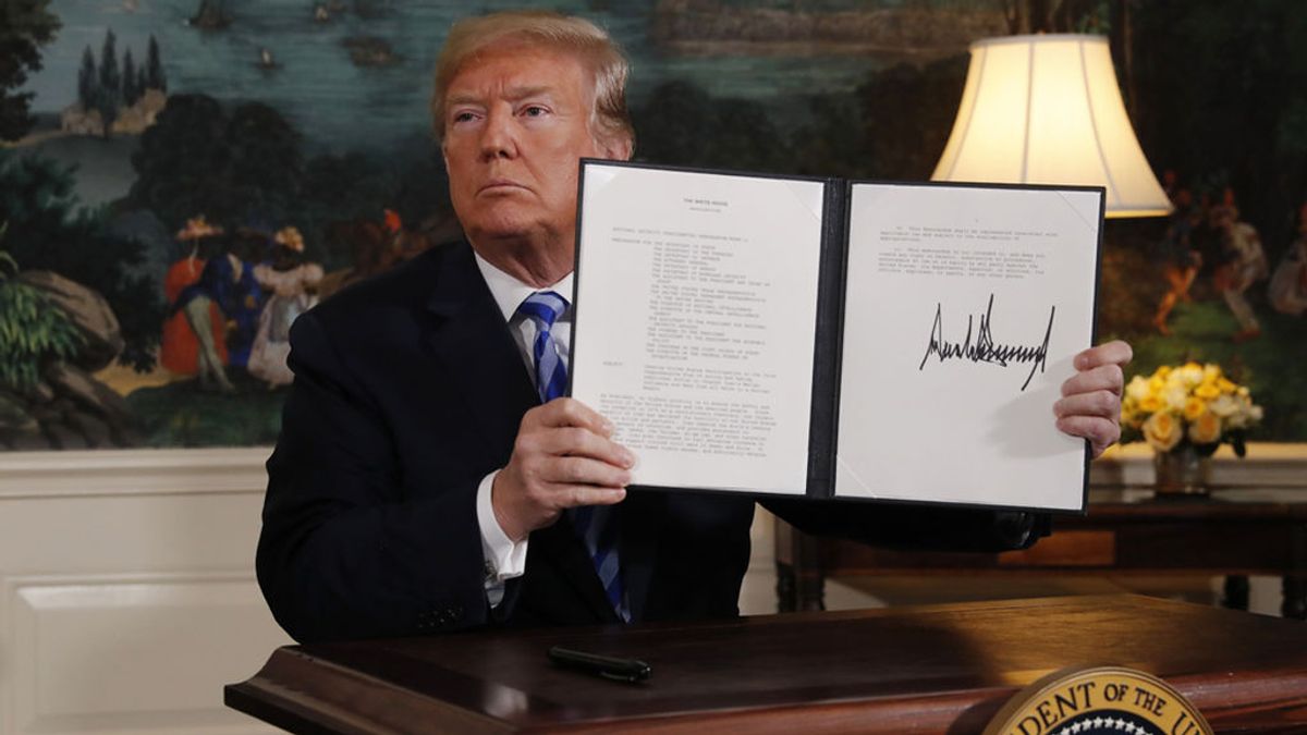 Trump anuncia que EEUU se retira del acuerdo nuclear con Irán