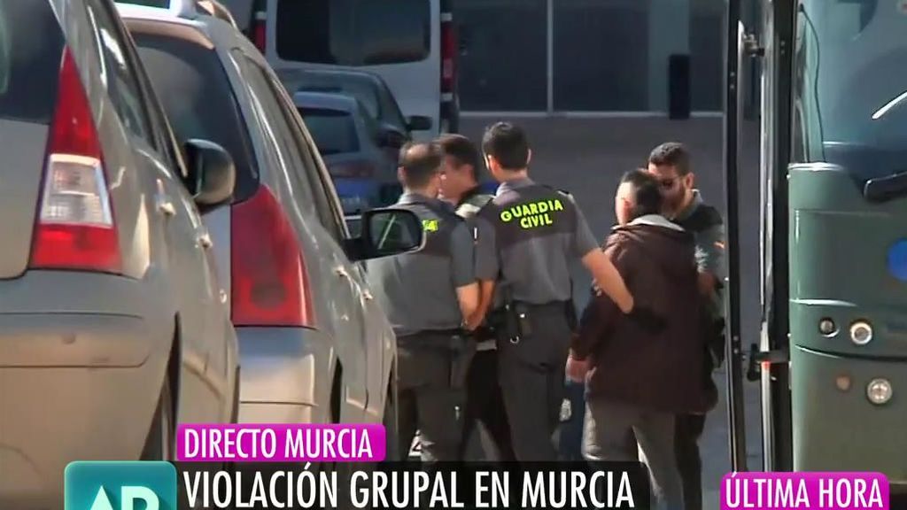 Los tres detenidos por la presunta agresión sexual en Murcia llegan a los jugados