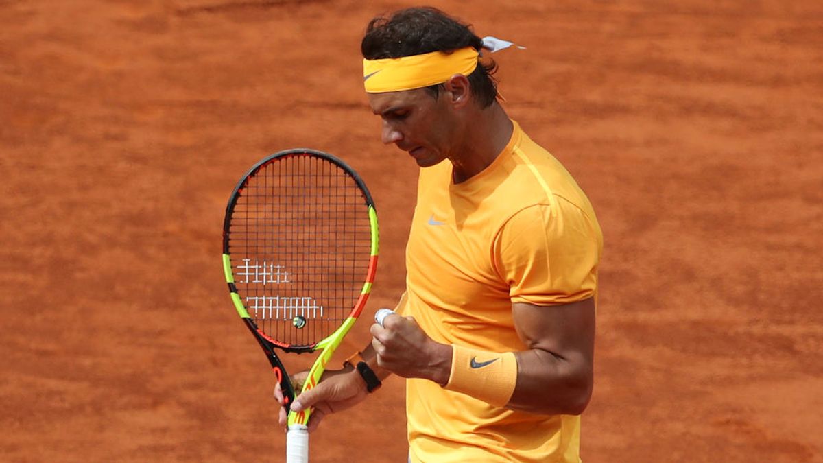 Rafa Nadal desespera a Monfis y consigue la primera victoria en el Mutua Madrid Open