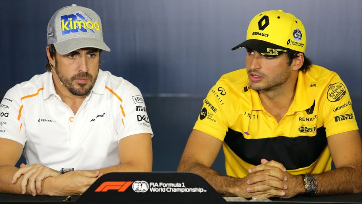 El ‘pique’ sano entre Fernando Alonso y Carlos Sainz: “Yo tengo 28 puntos. ¿Cuántos tienes tú?”