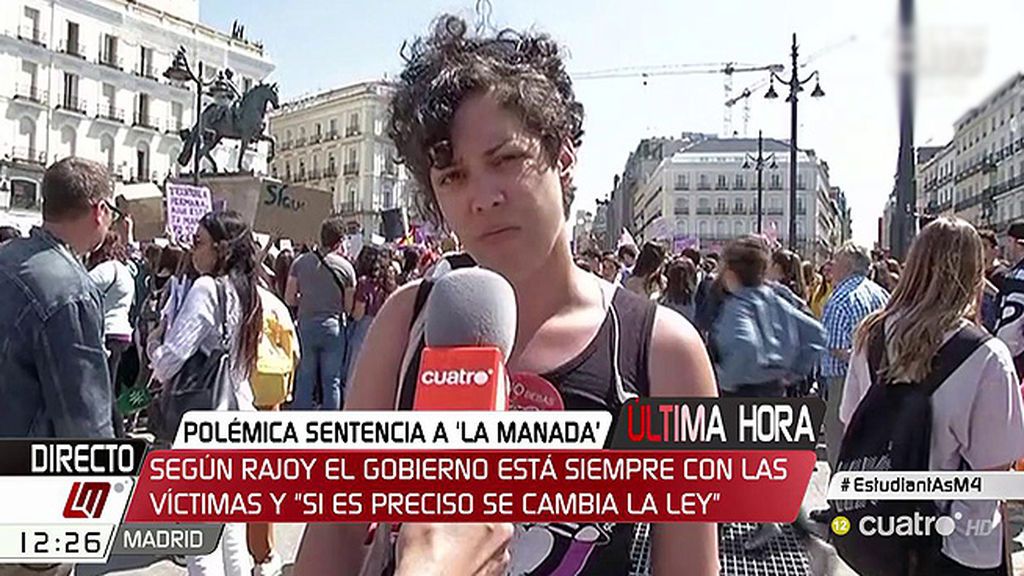 A. García (Sindicato de Estudiantes): "Los jueces de la sentencia de 'La Manada' deberían ser expulsados del cuerpo judicial"