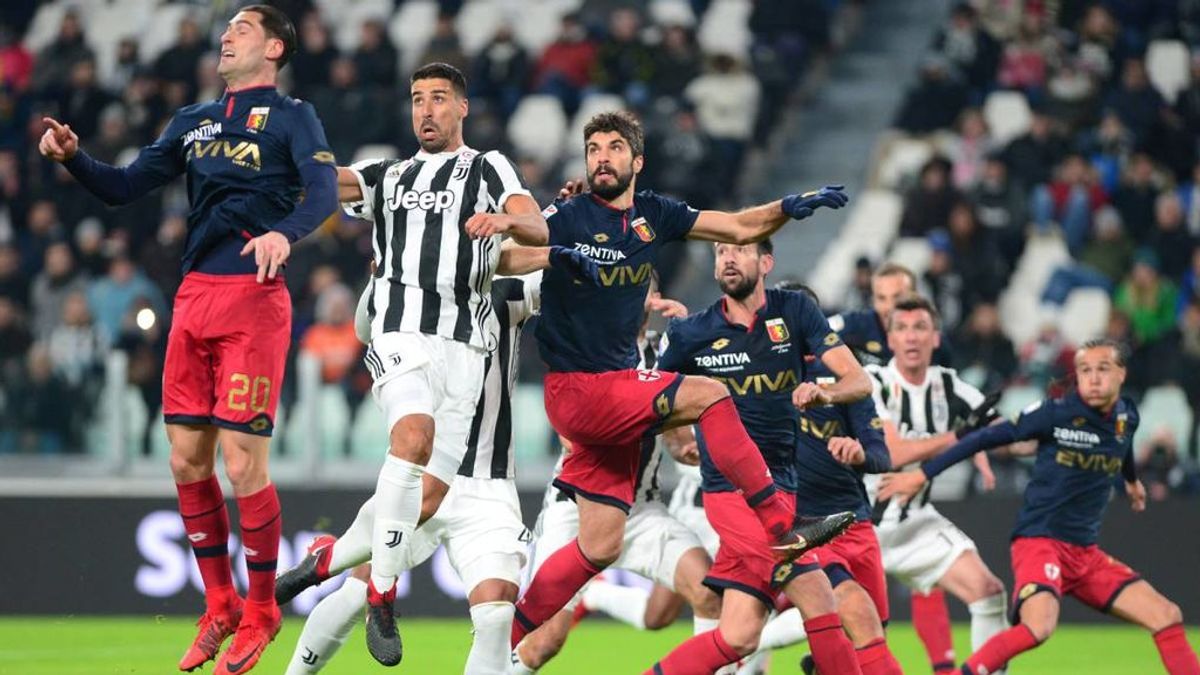 Imagen del partido de la jornada 21 de la Serie A italiana entre la Juventus y el Genoa celebrado el 22 de enero de 2018.