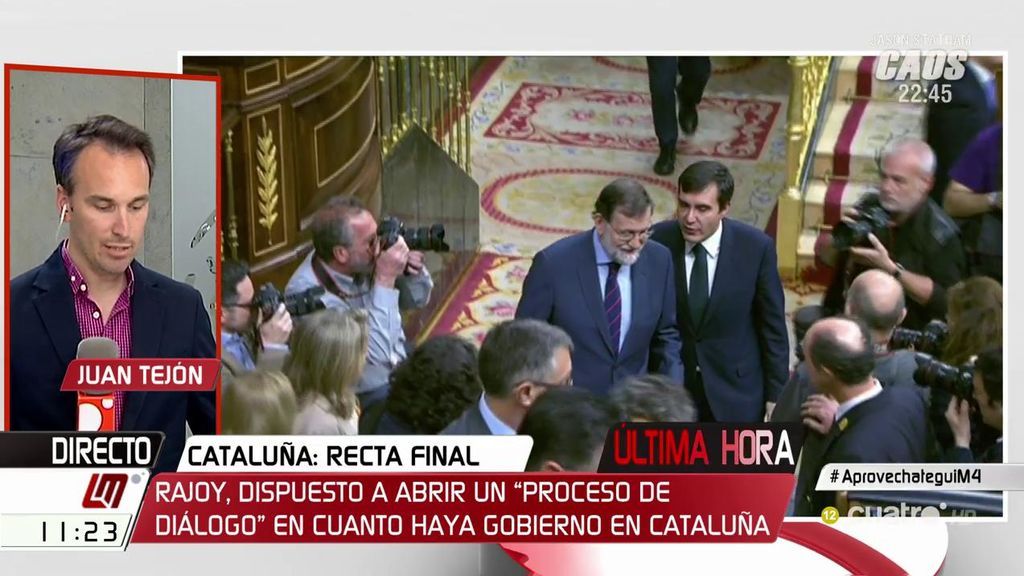 Rajoy, dispuesto a abrir un “proceso de diálogo” en cuanto haya gobierno en Cataluña Rajoy, dispuesto a abrir un “proceso de diálogo” en cuanto haya gobierno en Cataluña