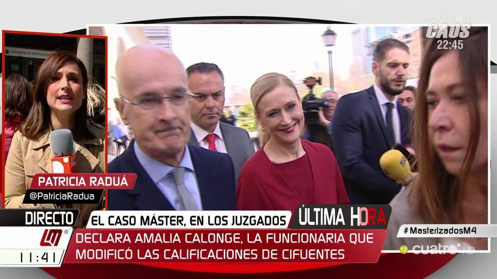Comienzan las declaraciones de los investigados por el caso del máster de Cifuentes