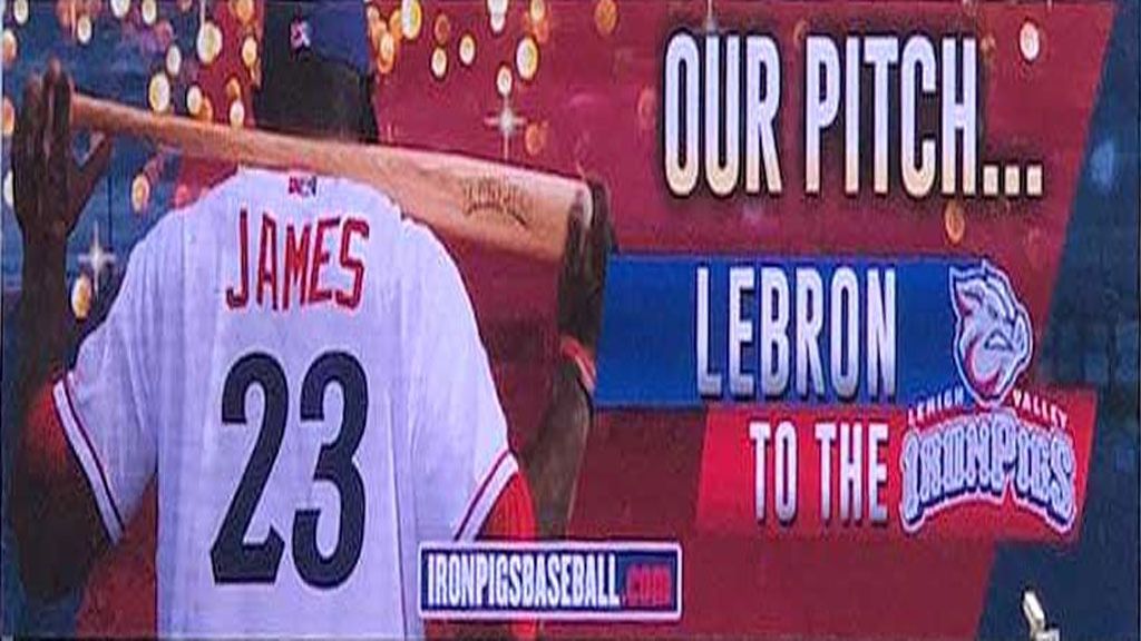 La oferta de un equipo de béisbol a Lebron James para que iguale a Michael Jordan