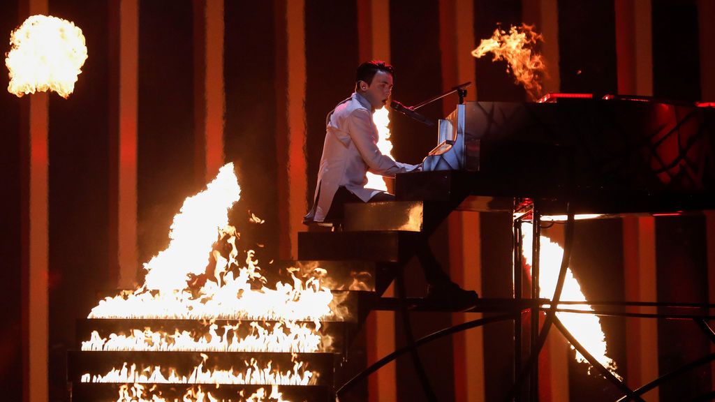Ucrania en la segunda semifinal de Eurovisión 2018.