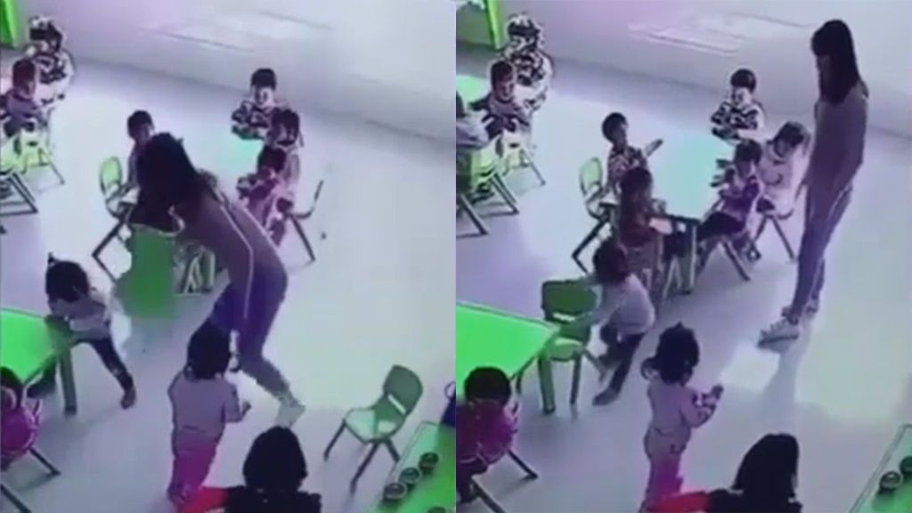 Una profesora empuja y hace caer a una alumna al retirarle la silla
