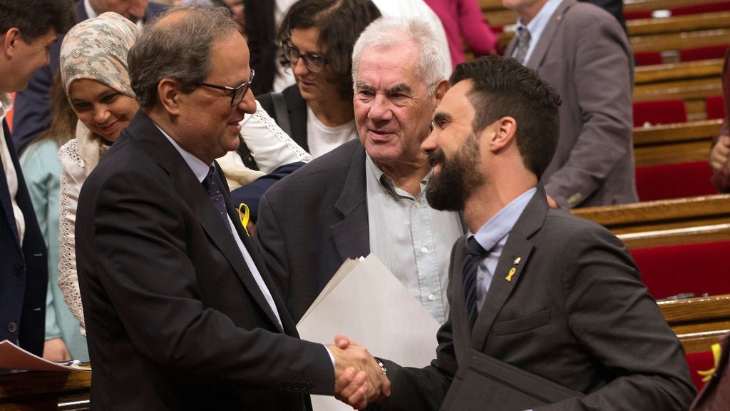 Torra reivindica a Puigdemont y promete la república catalana