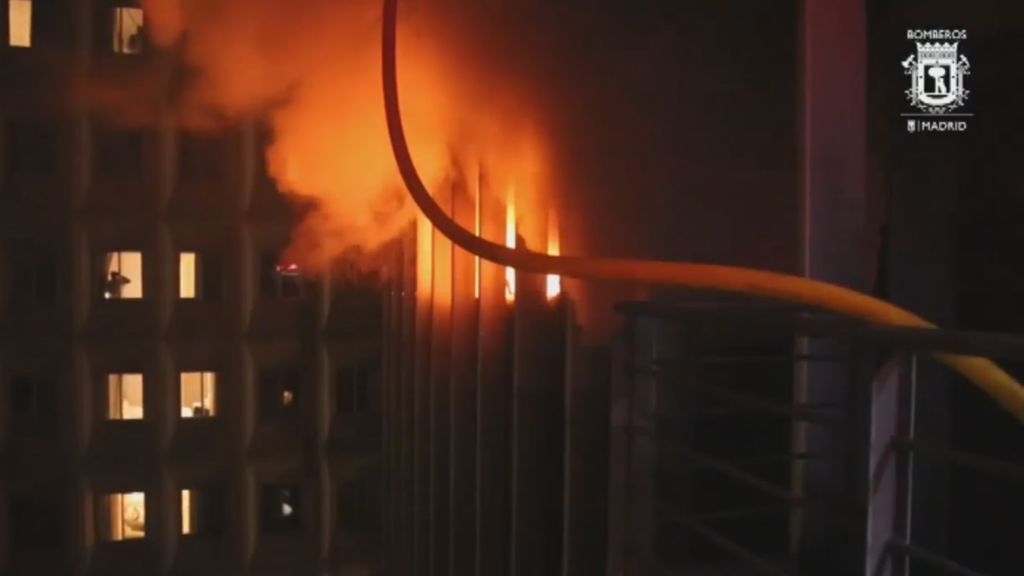 Incendio en Madrid en un un edificio de oficinas del ayuntamiento