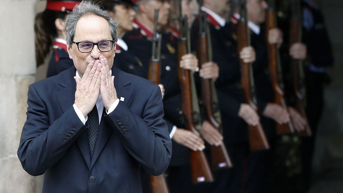 Quim Torra promete investir a Puigdemont: "Viva Cataluña libre"