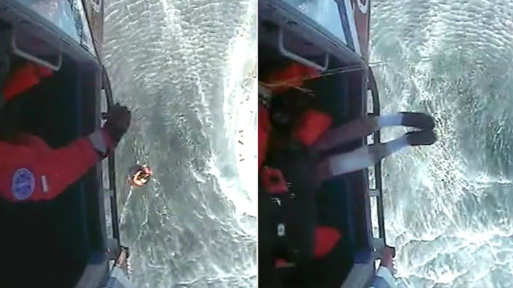 Rescatan en helicóptero a un pescador tras el estremecedor ataque de un tiburón