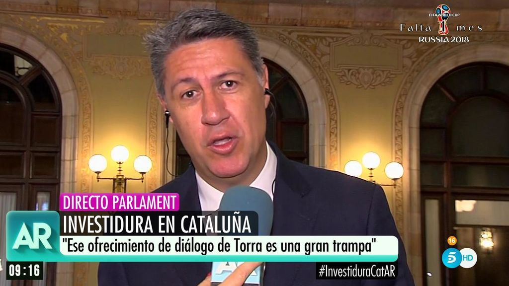 Xavier Albiol, sobre la investidura de Torra: “La Generalitat estará en manos de un fanático ideológico”