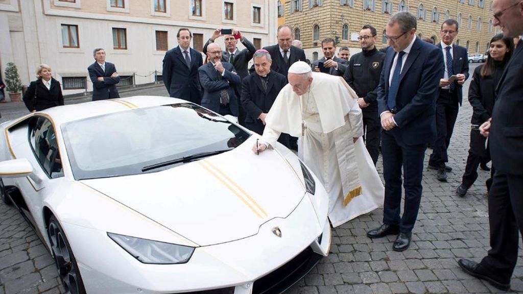 El Lamborghini 'Huracán' del Papa será un coche de alquiler en Murcia