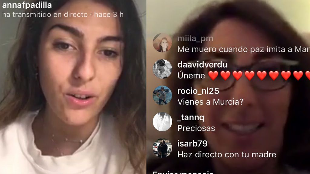 Paz Padilla sorprende a su hija Anna en pleno directo con sus fans: ¿Eres tú, mamá?