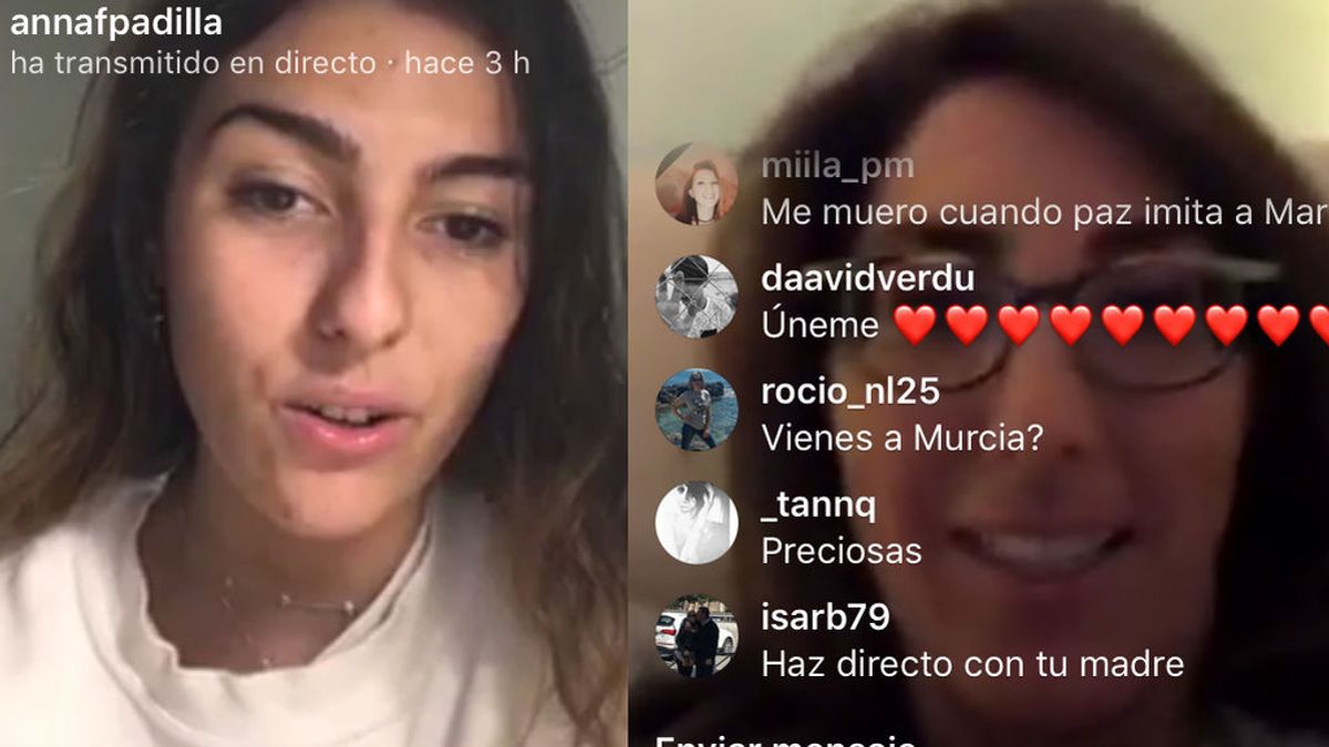 Paz Padilla sorprende a su hija Anna en pleno directo con sus fans: ¿Eres tú, mamá?