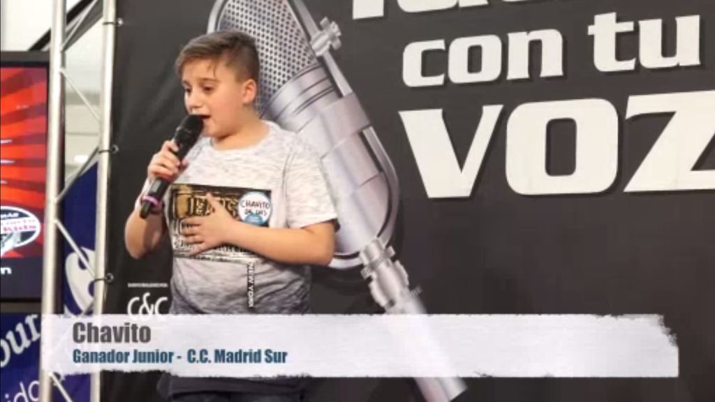 Chavito, ganador junior de 'Gana con tu voz' en Madrid