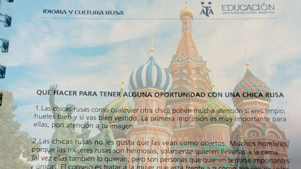 El indignante manual de la AFA para "tener alguna oportunidad con una chica rusa" en el Mundial