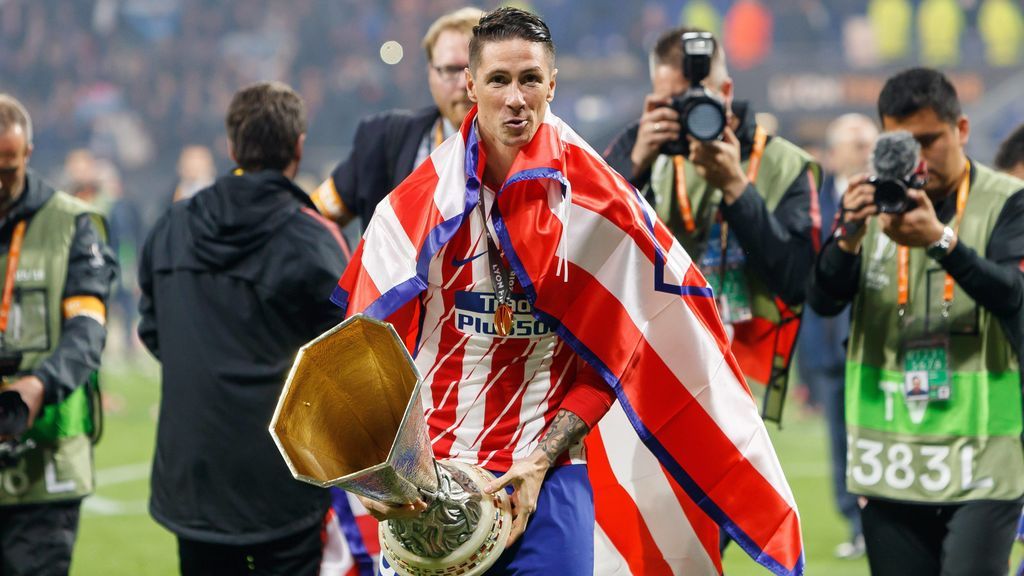 El gesto de Griezmann con Fernando Torres cuando calentaba en la final de Lyon