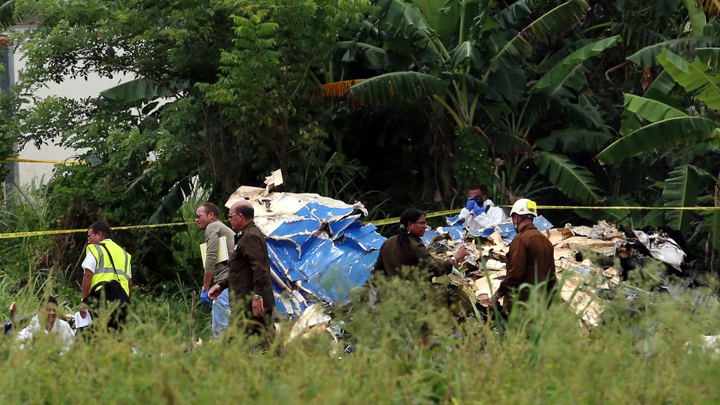 Las imágenes del accidente aéreo en La Habana