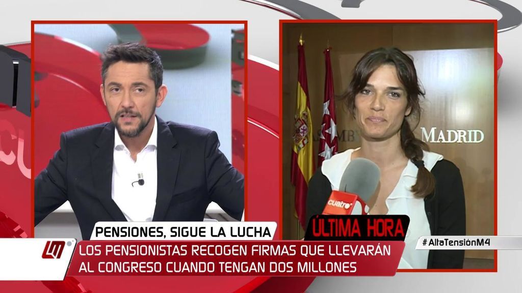Clara Serra, diputada de Podemos: “Si hay dinero para rescatar autopistas, también tiene que haberlo para pagar pensiones dignas”
