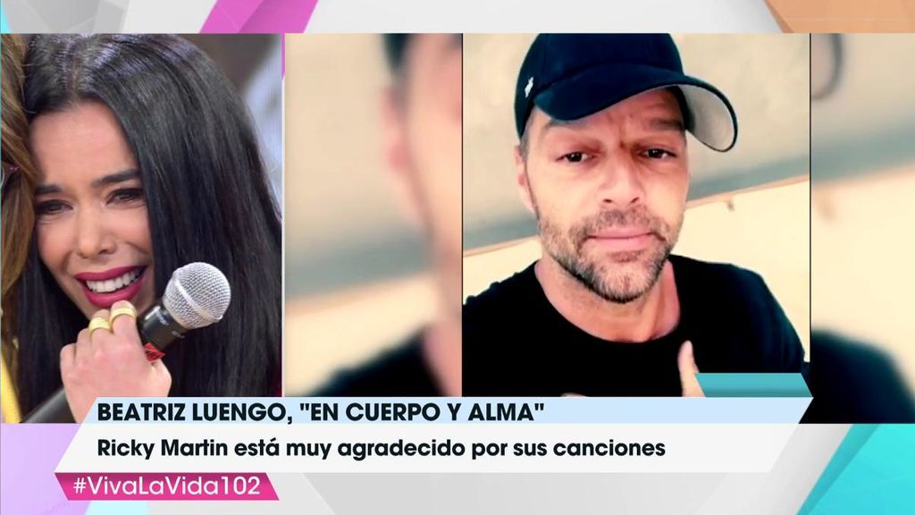 Ricky Martín felicita a Beatriz Luengo por su nuevo disco: "Gracias a su trabajo, dedicación e inspiración nos ganamos un Grammy"