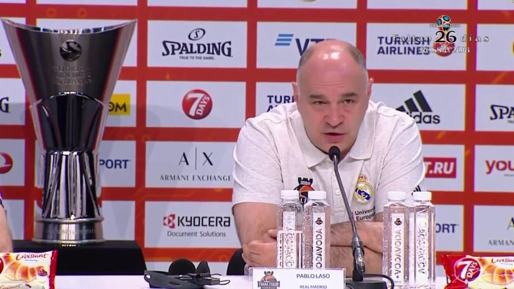 El Real Madrid de baloncesto celebra su pase a la final de la Euroliga