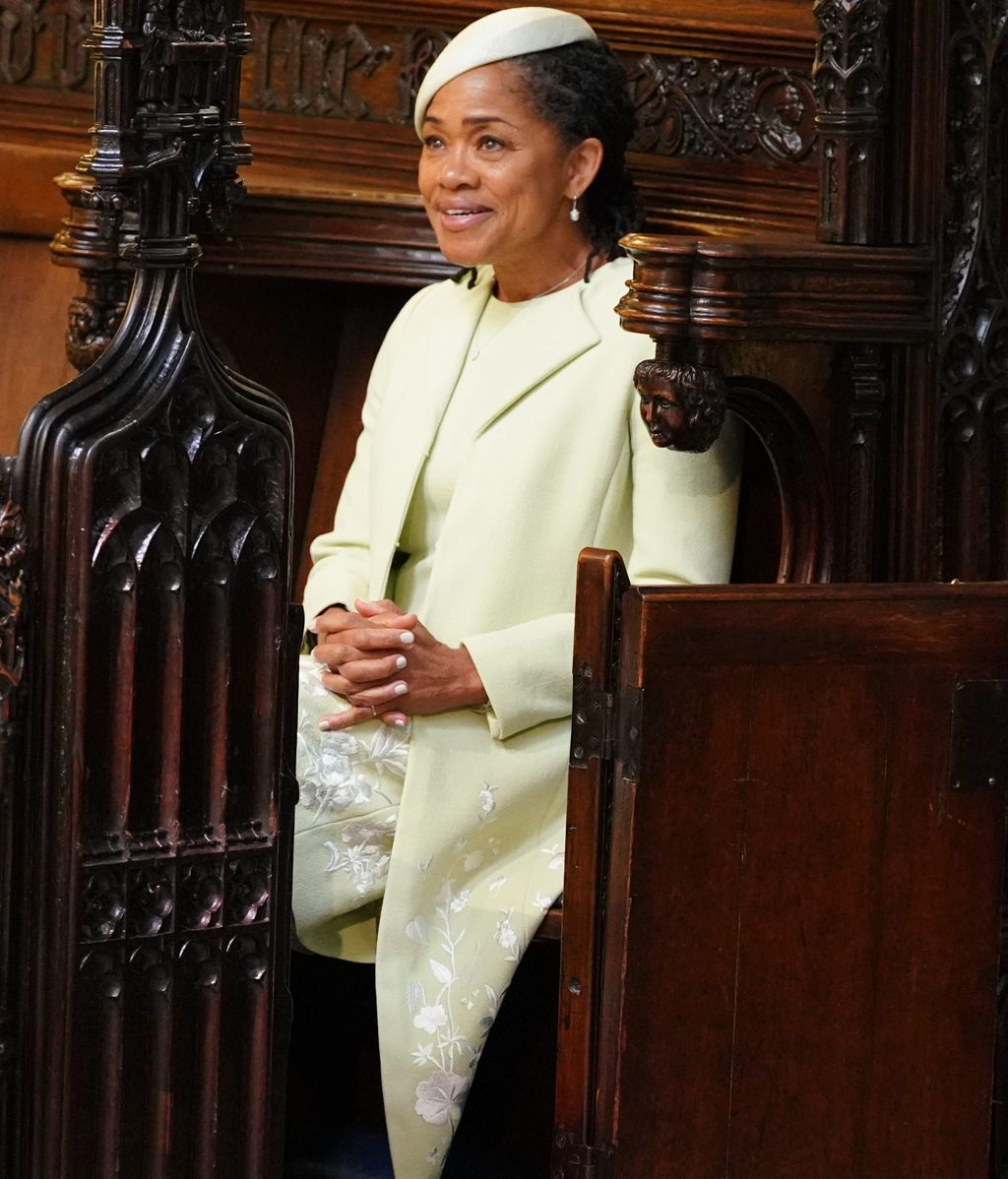 Doria Ragland, madre de la novia, no paró de llorar durante toda la ceremonia