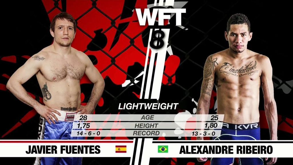 Javier Fuentes vs Alexandre Ribeiro, el combate íntegro y a la carta