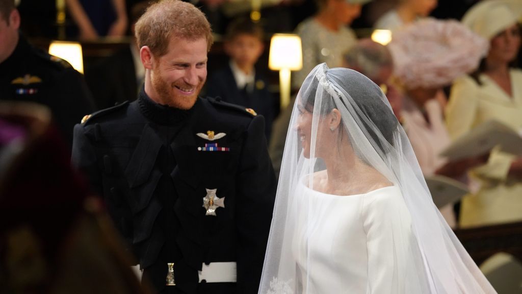Durante toda la ceremonia, los novios intercambiaron gestos de complicidad