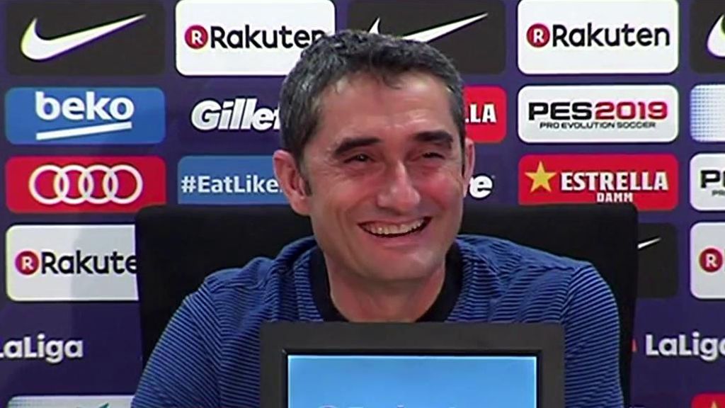 La pregunta de un periodista que sacó una carcajada de Valverde