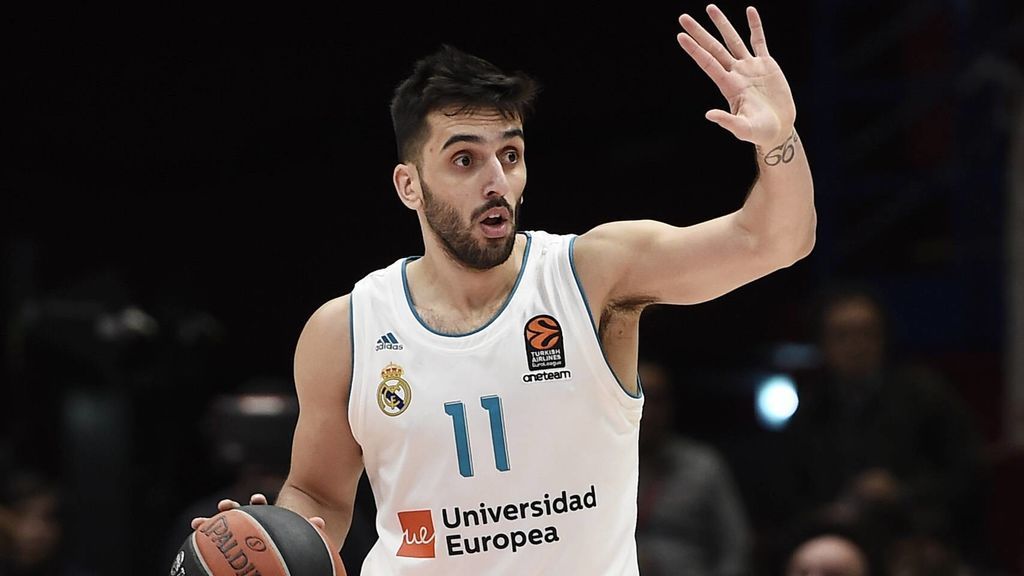 Los problemas de Facundo Campazzo con la canasta en la celebración de la Décima del Real Madrid