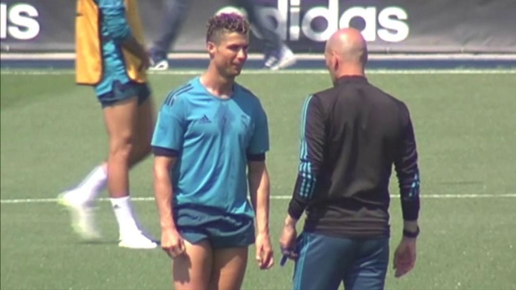 La charla entre Zidane y Cristiano en el entrenamiento del Real Madrid