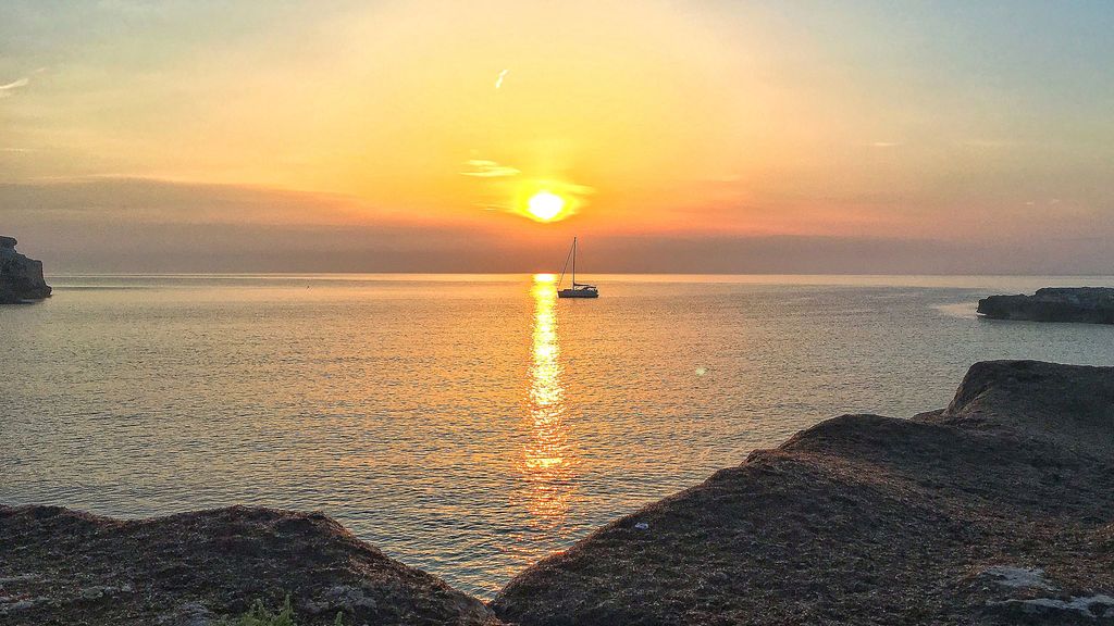 Manuel Sierra Caña en Portocolom, Mallorca