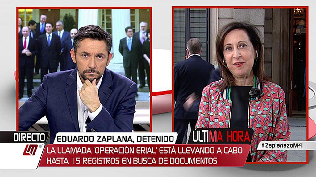 Margarita Robles, sobre la detención de Zaplana: “Esta es la manifestación de lo que fue el ‘aznarismo”