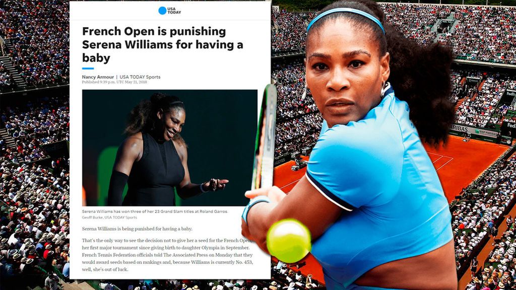 Todas con Serena Williams: el tenis femenino, contra la decisión de Roland Garros que la discriminaría por haber sido madre