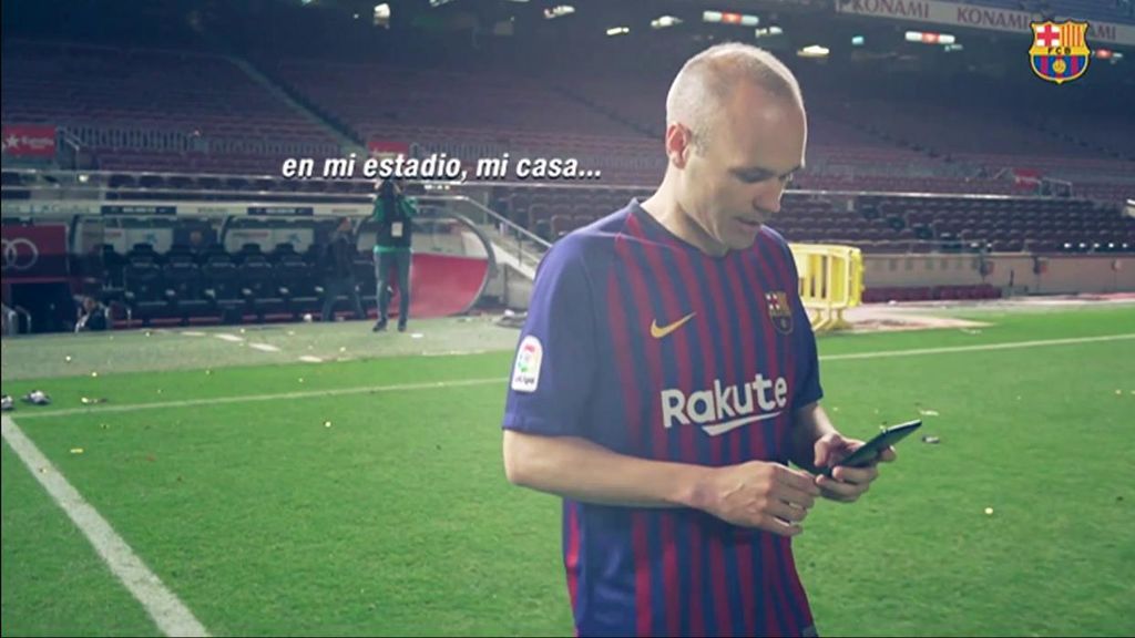 Así fueron los últimos momentos de Iniesta en el Camp Nou