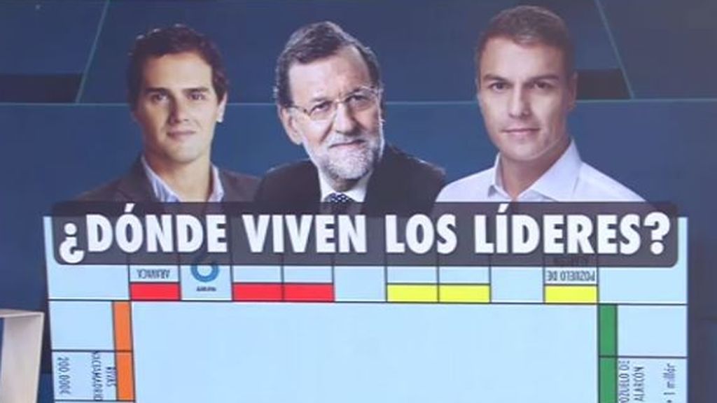 Las cuatro casas de Rajoy, los pisos de Rivera o la casa de Sánchez en Madrid, así son las viviendas de los líderes políticos
