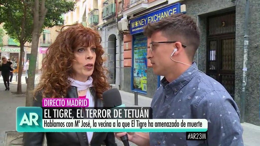La vecina amenazada por El Tigre: "En el ayuntamiento de Madrid no nos hacen ni pizca de caso"